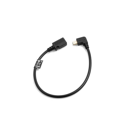 SYSTEM-S Mini USB Winkel Kabel auf Micro USB Buchse, 27 cm