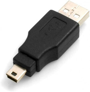 Adaptateur USB SYSTEM-S Mini USB 5 broches (mâle) vers USB A (mâle)