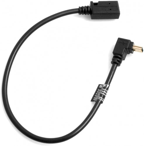 System-S Mini USB cable to Mini USB downward angle 27 cm