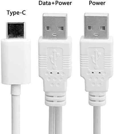 System-S Y-cable USB type A male to USB type A and USB type C 3.1 male