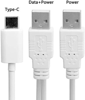 Cavo a Y System-S da USB tipo A maschio a USB tipo A e USB tipo C 3.1 maschio