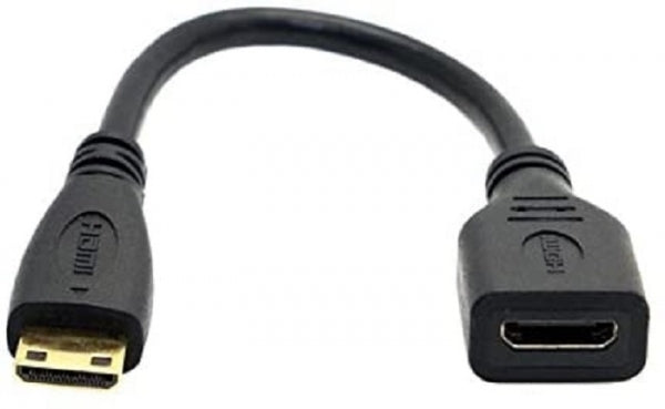 Cavo SYSTEM-S Mini HDMI maschio a HDMI standard femmina da 21 cm