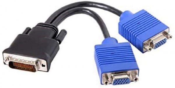 System-S LFH DMS-59pin male to 15pin VGA RGB female cable for PC graphics card