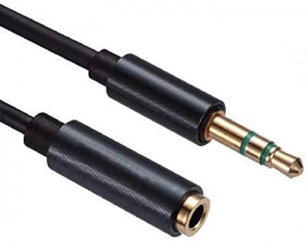 System-S adapter cable 3.5mm jack 3-pin (male) to 3.5mm jack Aux stereo socket 200 cm cable