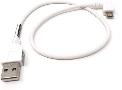 Cable Micro USB System-S de 20 cm macho en ángulo recto de 90° a tipo A macho