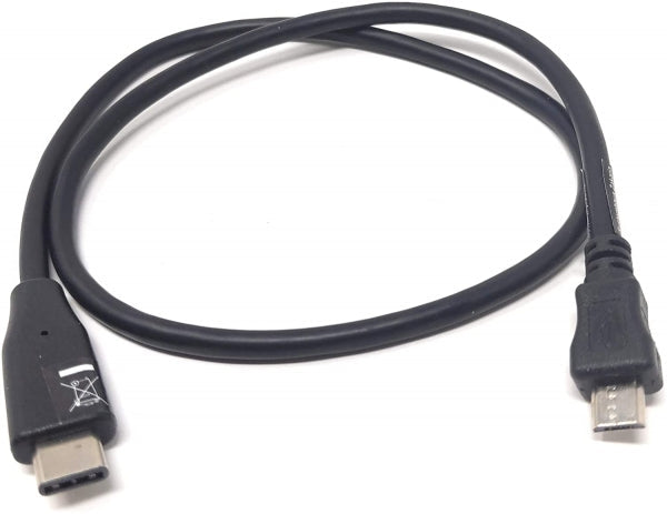 System-S USB Type C 3.1 Stecker zu Micro USB Stecker Host Adapter OTG On The Go Host Kabel 50 cm