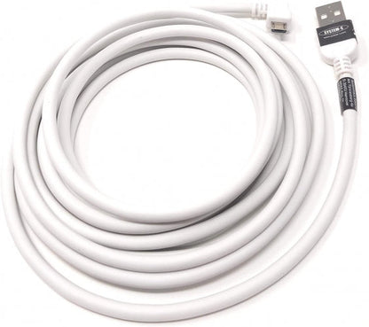 SYSTEM-S Micro USB Kabel 300 cm rechts gewinkelt