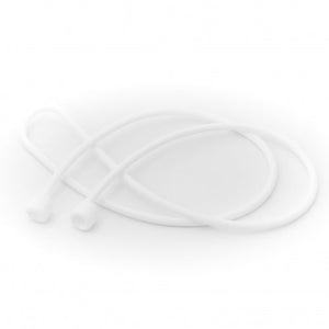 Support de sangle en silicone System-S 10x pour écouteurs AirPods en blanc