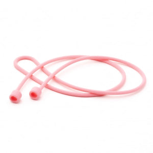 Soporte de correa de silicona System-S 2x para auriculares AirPods en rosa