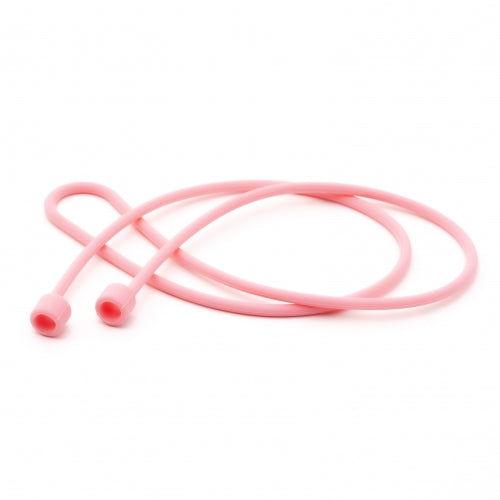 System-S 5x Silikon Halteband Holder für AirPods Kopfhörer in Pink