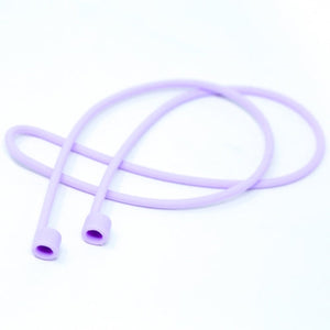 System-S 1x silicone strap holder for AirPods headphones in purple