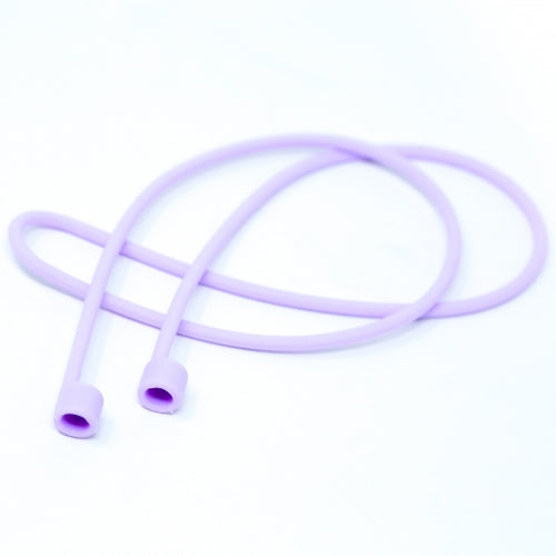 System-S 10x silicone strap holder for AirPods headphones in purple