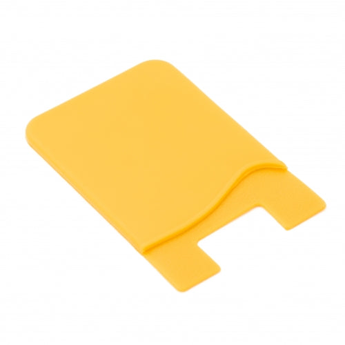 System-S 10x porta carte per smartphone custodia in silicone porta carte in giallo