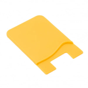 System-S 10x Porte-cartes pour smartphone Étui en silicone pour cartes - Jaune