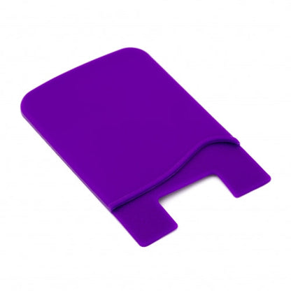 System-S 1x custodia per carte in silicone porta carte per smartphone in viola