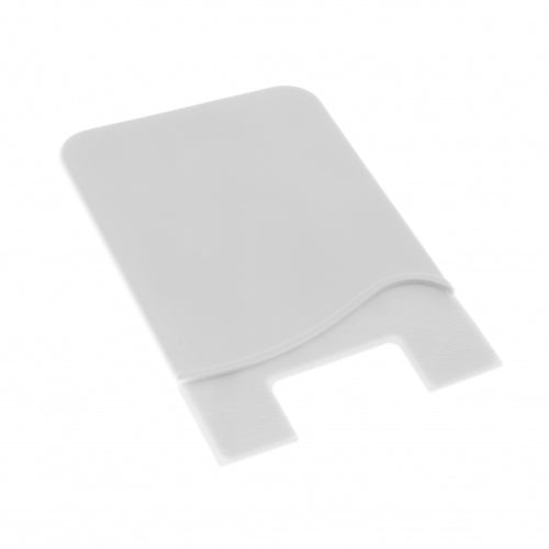 System-S 1x custodia per carte in silicone porta carte per smartphone in bianco