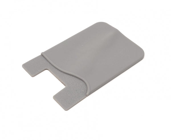 System-S 1x custodia per carte in silicone porta carte per smartphone in grigio