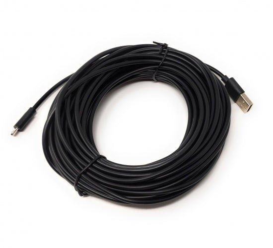 USB 2.0 cable 13 m Micro B male to Type A male adapter in black