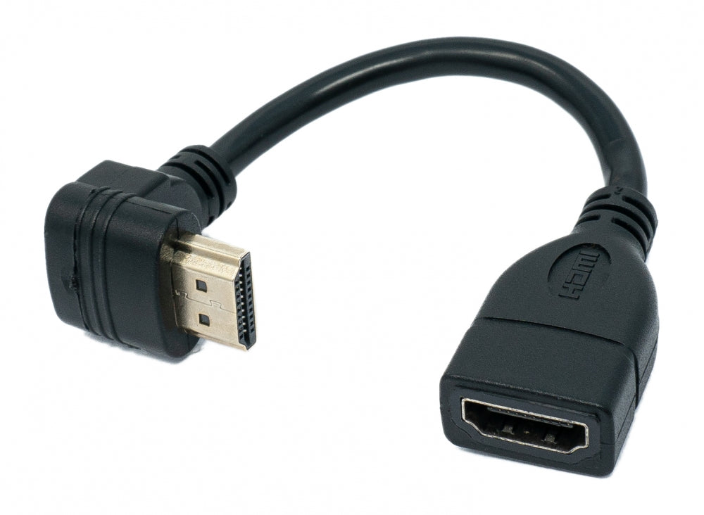 Cavo System-S HDMI maschio angolato verso l'alto a HDMI standard femmina da 15 cm