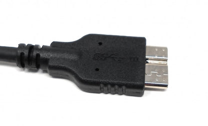 SYSTEM-S USB 3.1 Kabel 17 cm Typ C Stecker zu 3.0 Micro B Stecker Adapter in Schwarz
