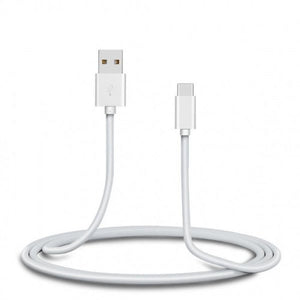 SYSTEM-S USB 3.1 cable 5 m type C plug to 2.0 type A plug adapter in white