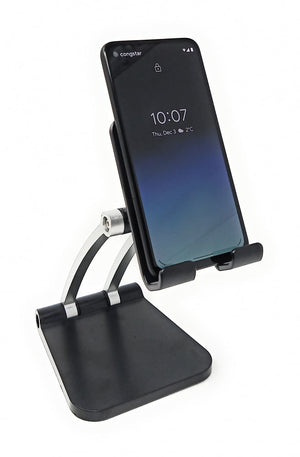 Support pliable SYSTEM-S en métal noir pour smartphone