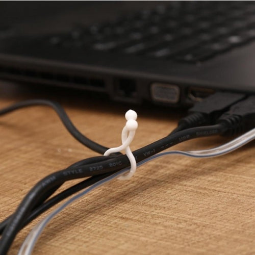 SYSTEM-S cable ties cable clip rotatable 20 pieces size L in white