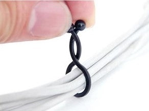 SYSTEM-S cable ties cable clip rotatable 30 pieces size S in black