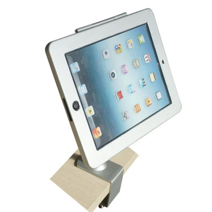 SYSTEM-S rod holder with lock fastening made of metal in grey for iPad Pro 11"