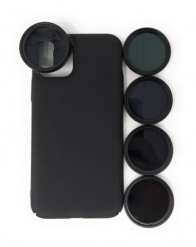 ND Filter 37 mm Set Neutraldichtefilter Graufilter mit Hülle für iPhone 11 Pro