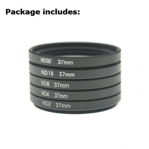 SYSTEM-S ND Filter Set 37 mm Neutraldichtefilter Graufilter anschraubbar für Fotografie