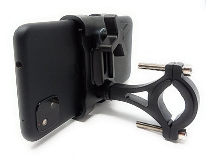 SYSTEM-S bicycle mount made of metal in black attachment for smartphone