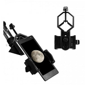 SYSTEM-S Halterung von Fernglas Mikroskop Befestigung aus Metall für Smartphone