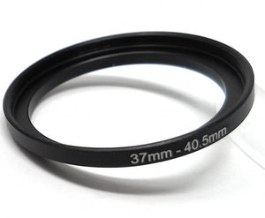 Adaptateur d'objectif SYSTEM-S filetage 37 mm vers bague élévateur 40,55 mm en noir pour filtres