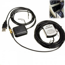 Lade das Bild in den Galerie-Viewer, GPS Verstärker Set mit USB 2.0 Stecker Adapter Kabel in Schwarz für Auto Navi
