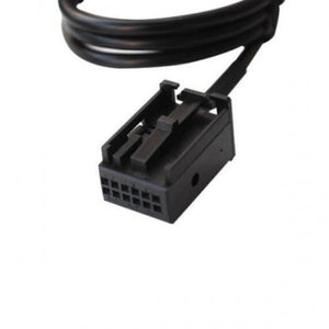 Cable de audio SYSTEM-S Conector jack de 1,5 m para adaptador de radio de coche Opel en negro