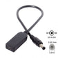 SYSTEM-S USB 3.1 Kabel 23cm Typ C Buchse zu DC 5,5 x 1,1 mm Stecker Adapter Ladekabel