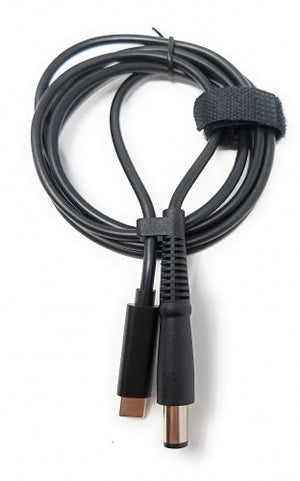 Cable USB 3.1 SYSTEM-S de 145 cm tipo C macho a adaptador macho DC 20 V 7,4 x 5,0 mm