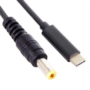 USB 3.1 Cable 145cm Type C Male to DC 20V 5.5x1.1mm Male Adapter