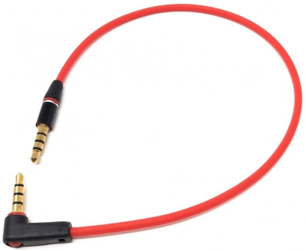 System-S 4 pin jack 3,5 mm auricolare angolato cavo Aux stereo prolunga 30 cm