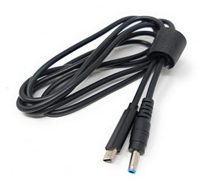 SYSTEM-S USB 3.1 cable 145 cm type C plug to DC 20 V 4.5 x 3.0 mm plug adapter