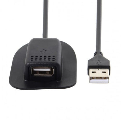 SYSTEM-S USB 2.0 Kabel für Rucksäcke mit Ladeanschluss Adapter in Schwarz