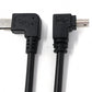 SYSTEM-S USB 2.0 Kabel 22 cm Mini B Stecker zu Micro B Stecker Winkel Adapter Schwarz