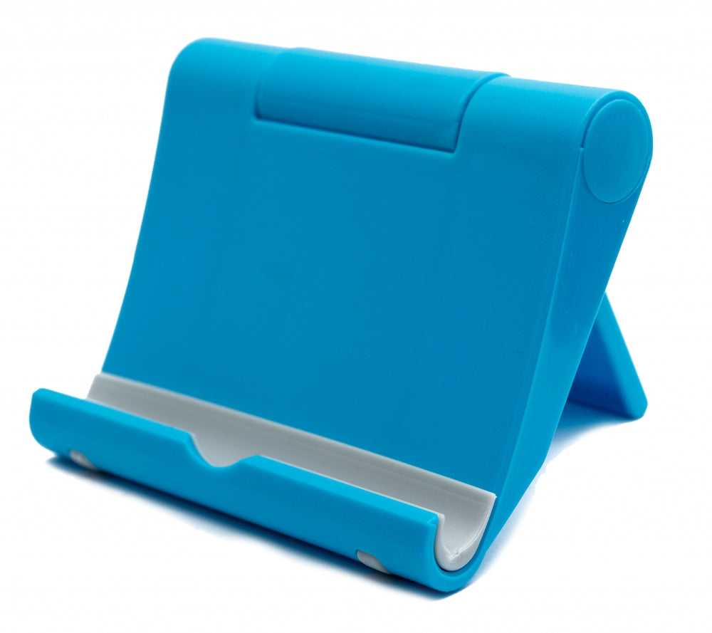 Stand Halterung ausklappbar verstellbar in Blau für Tablet und Smartphone