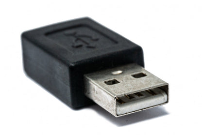 SYSTEM-S USB 2.0 Adapter Typ A Stecker zu Mini Buchse Kabel in Schwarz
