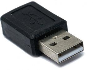 Câble adaptateur USB 2.0 type A mâle vers mini femelle en noir