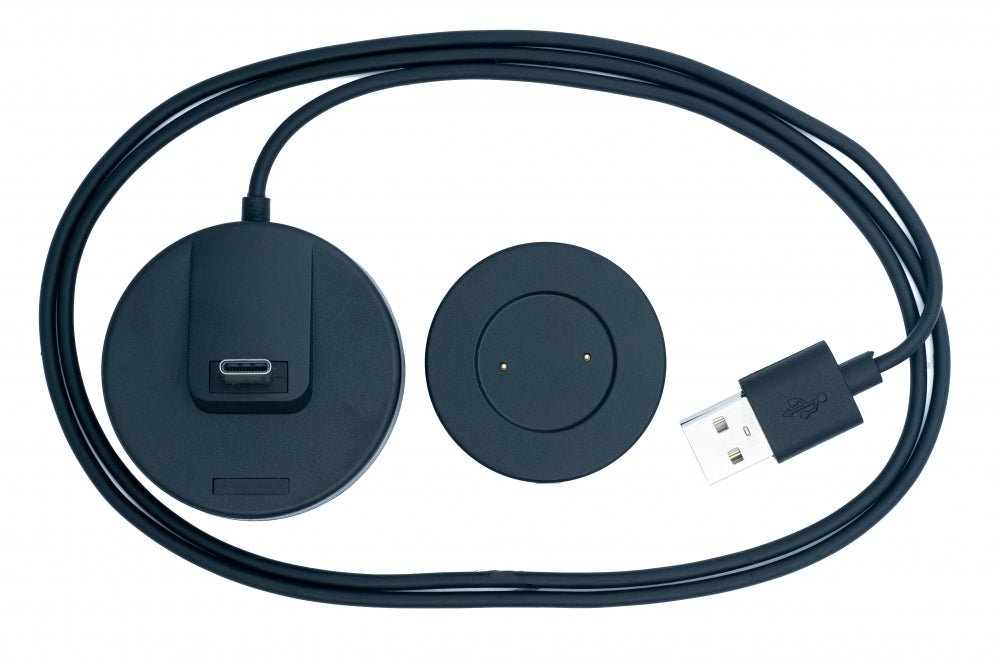 Câble SYSTEM-S USB 2.0 dans une station de charge noire pour montre intelligente Huawei Honor Watch GS PRO