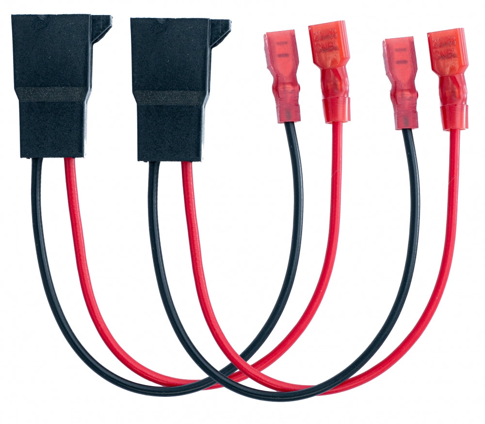 SYSTEM-S 2x car speaker cable adapter 18cm
