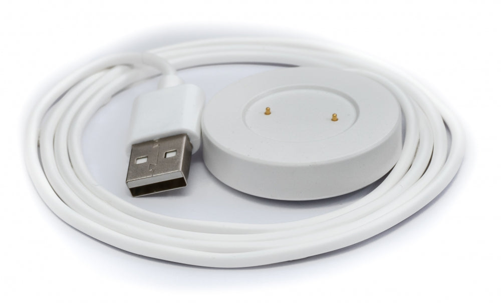 Câble SYSTEM-S USB 2.0 90 cm en blanc station de charge pour montre connectée Huawei Honor Watch GS PRO