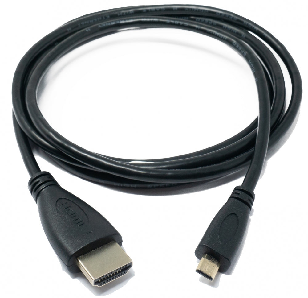 Cavo HDMI 1.4 adattatore da 150 cm maschio a micro maschio in nero